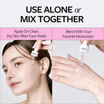 Use alone or mix with your moisturizer