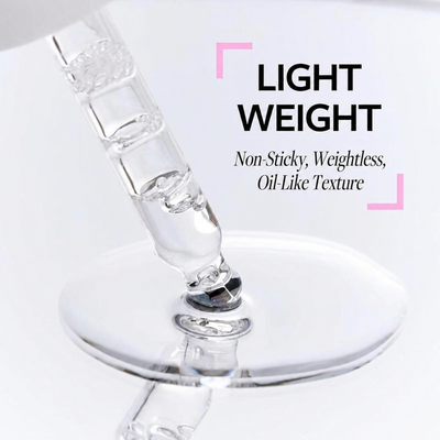 Lightweight non-sticky oil-like texture